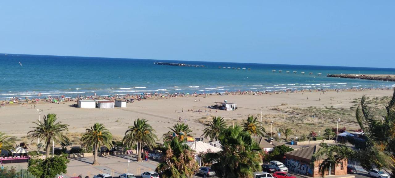 Vistas Espectaculares 1ª Linea Playa, Wifi, Ascensor Lägenhet Sagunto Exteriör bild